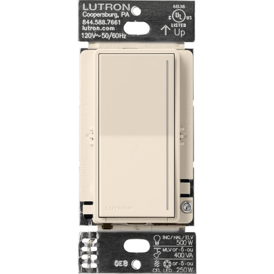 (RadioRa3) Atenuador táctil Sunnata Dimmer PRO color light almond, requiere cable neutro / soporta 250W LED