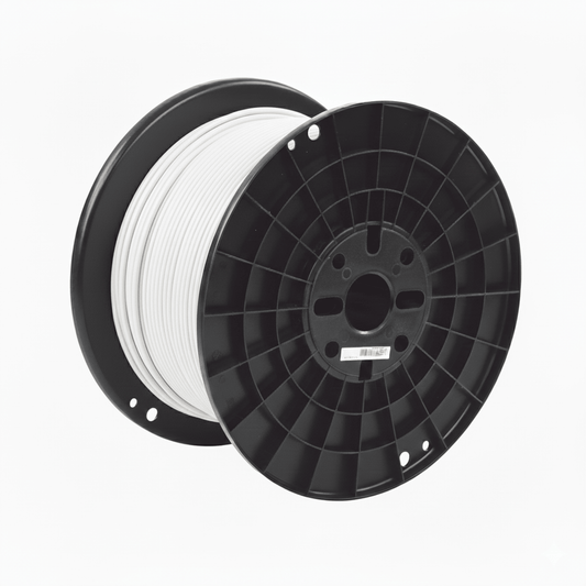 Bobina de Cable UTP de 4 Pares, Cat6A, 23 AWG, CMP (Plenum), Color Blanco, 305 Metros (1000 Pies)