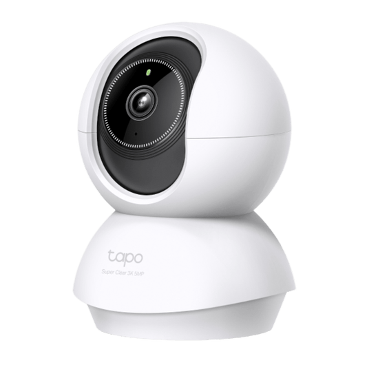 Cámara de Seguridad Doméstica Tapo C230 / 5MP 3K (2880×1620) / 360° Pan-Tilt / Detección Inteligente IA / Visión Nocturna 12 m (40 ft) / Audio Bidireccional / Almacenamiento microSD 512GB / Compatible Alexa y Google H