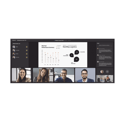 Pantalla Profesional WIDE 105" 5K / Para uso 24/7 / LH105QPD5BGXZA / bocinas integradas / Dimensiones: 2.48 m Largo x 1.06 m alto / Soporta Rotacion de imagen Pivot