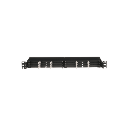 Panel de Distribución de Fibra Óptica, Acepta 18 Cassettes HD Flex en 4 Espacios, Hasta 144 Fibras, 1 UR