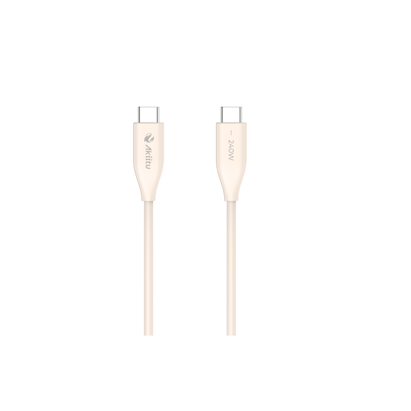 Cable de Carga USB-C a C / 1.5 Metros (4.92 Pies) / Potencia 240W / Fast-Charging / Velocidad Transferencia 480 Mbps / Tecnología GaN (Nitruro de Galio) / Material Silicona No Tóxica / Conector Aluminio Anodizado