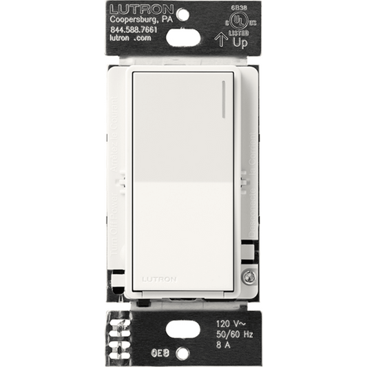 (RadioRa3) Apagador Sunnata color blanco para linea Radio Ra3, 8A de iluminacion, 5.8A Motor