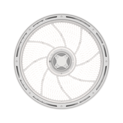 Luminaria LED High Bay Redonda REBL / 12,000-18,000 Lúmenes / Óptica Micro-Prisma Patentada / UGR Ultra Bajo / IK10 IP66 NEMA 4X / Temperatura 3500K-4000K-5000K Switchable / UVOLT 120-347V.