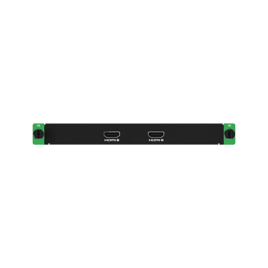 Tarjeta de Entrada HDMI 4K 2 Canales / Resolución 4K60 (4096x2160) / HDMI 2.0 / HDR10 y HLG / HDCP 2.3 / Audio Dual Channel 48 kHz / Frame Rate 24-120 Hz