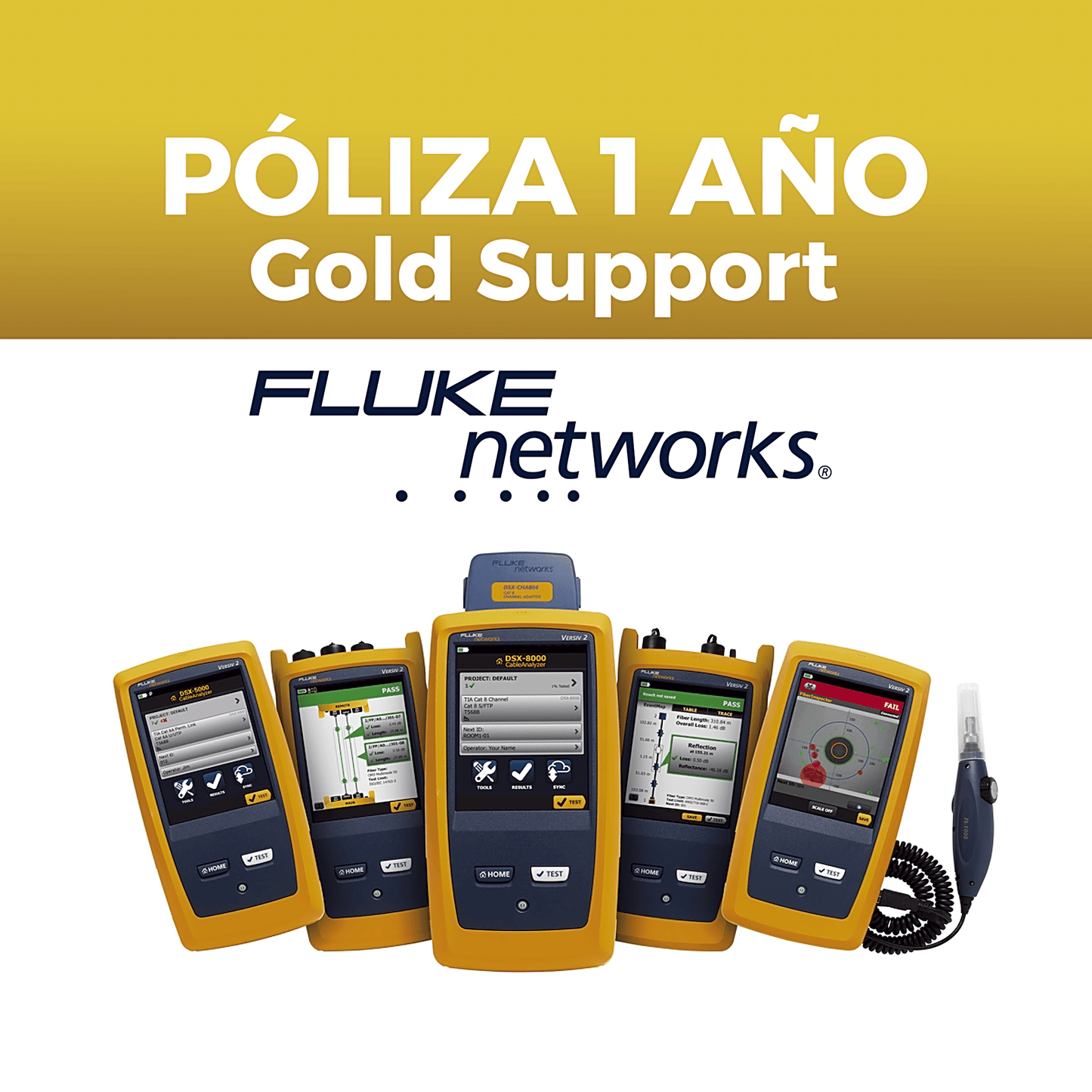 Poliza de 1 Año de Soporte Gold Para OTDR OFP2-100-QINT