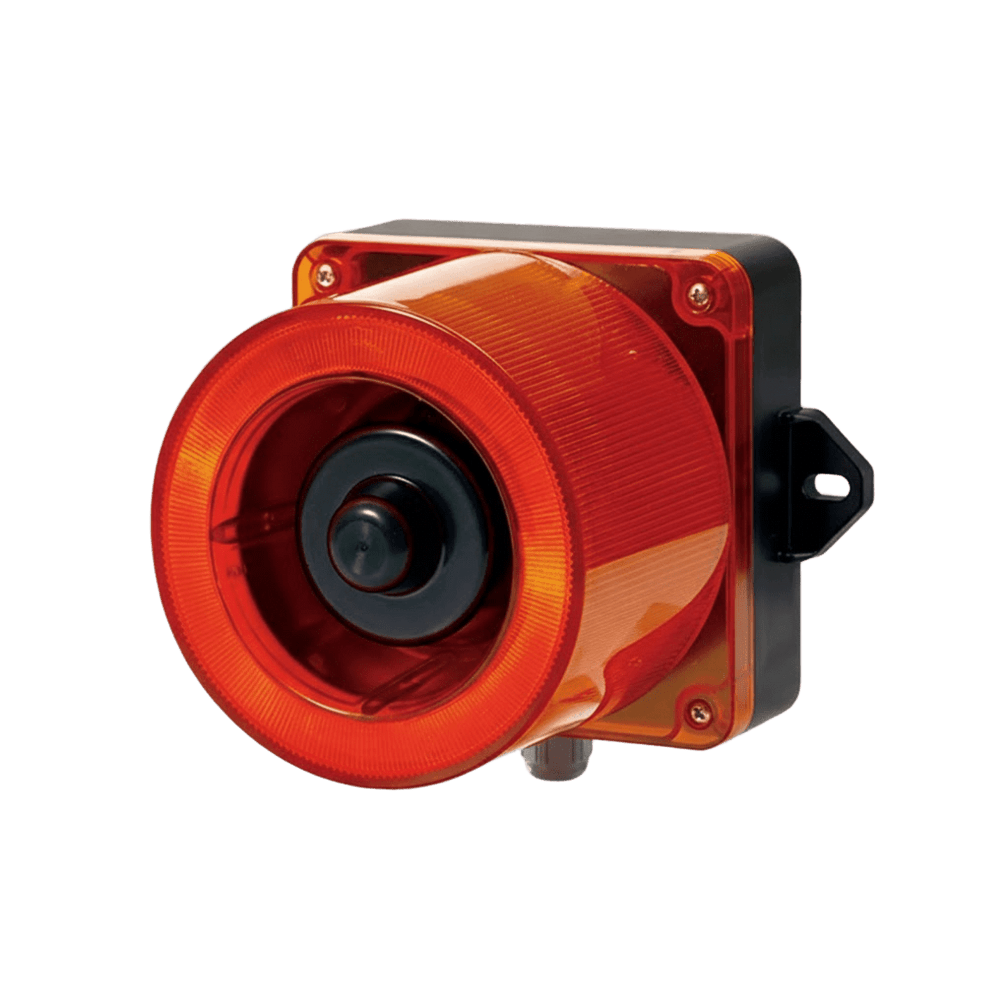 Combinacion de baliza LED color Rojo y sirena electrónica de 31 tonos resistente a la intemperie de volumen máx. 123 dB a 110-220 VCA