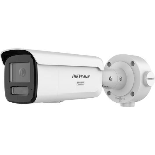 Bala IP 6 Megapixel / Lente 4 mm / Dual Light (60 mts IR + 60 mts Luz Blanca ) / Darkfighter S / Exterior IP67  / WDR 130 dB / 4 Analíticos: AcuSense, Deteccion Facial, Conteo de Personas por Cruce y Zona