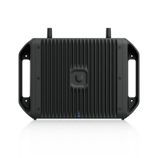 Cloud Gateway Industrial Rugerizado sin Ventilador con Puertos 10 GbE, 350W de Potencia Total para Despliegues PoE de Alta Densidad, Enrutamiento Avanzado y Almacenamiento microSD para Aplicaciones UniFi