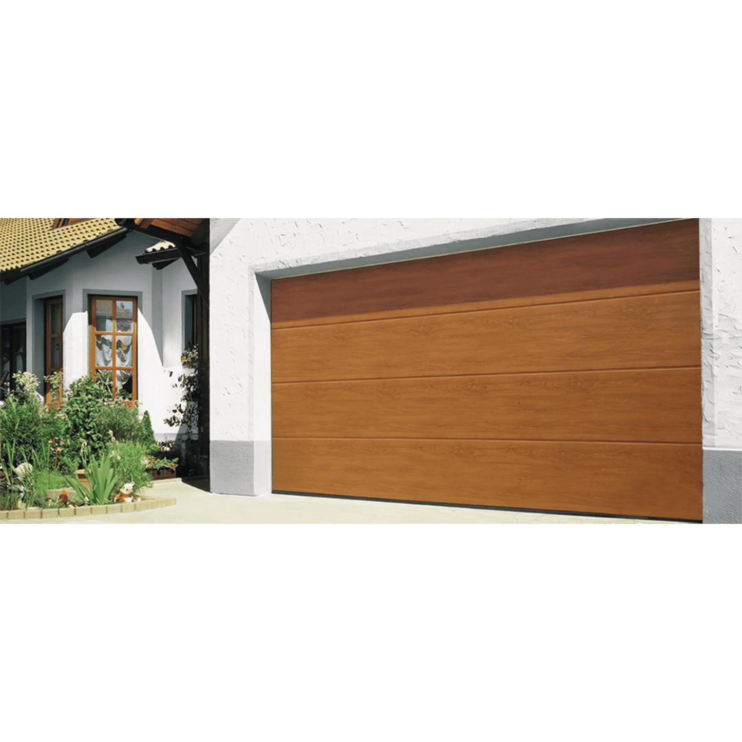 Sección para puerta de Garage / linea central / IMITACION MADERA / Para GARAGE189W / Estilo Americana.