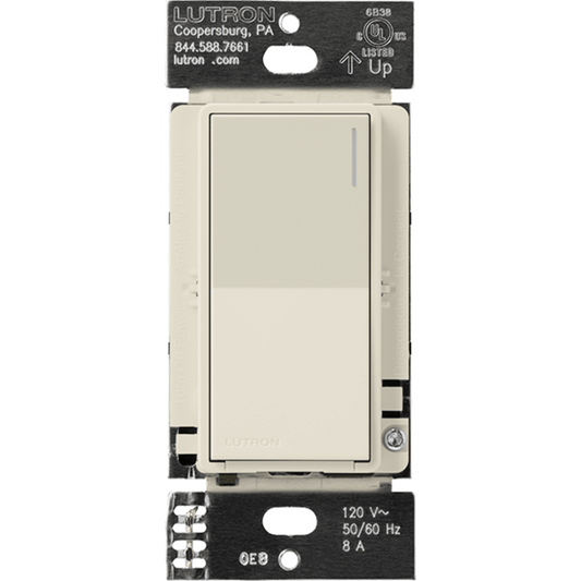 Placa de pared 1 espacio, para atenuador (dimmer), apagador ó control remoto inalámbrico LUTRON.