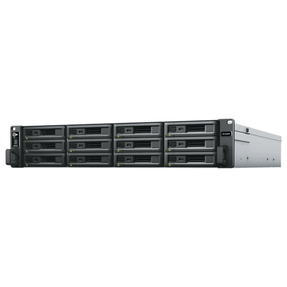 Unidad de Expansión RX1223RP | 12 Bahías HDD/SSD SATA 3.5" o 2.5" | Fuente de Alimentación Redundante | Compatible con Synology DSM | Plug-and-Play.