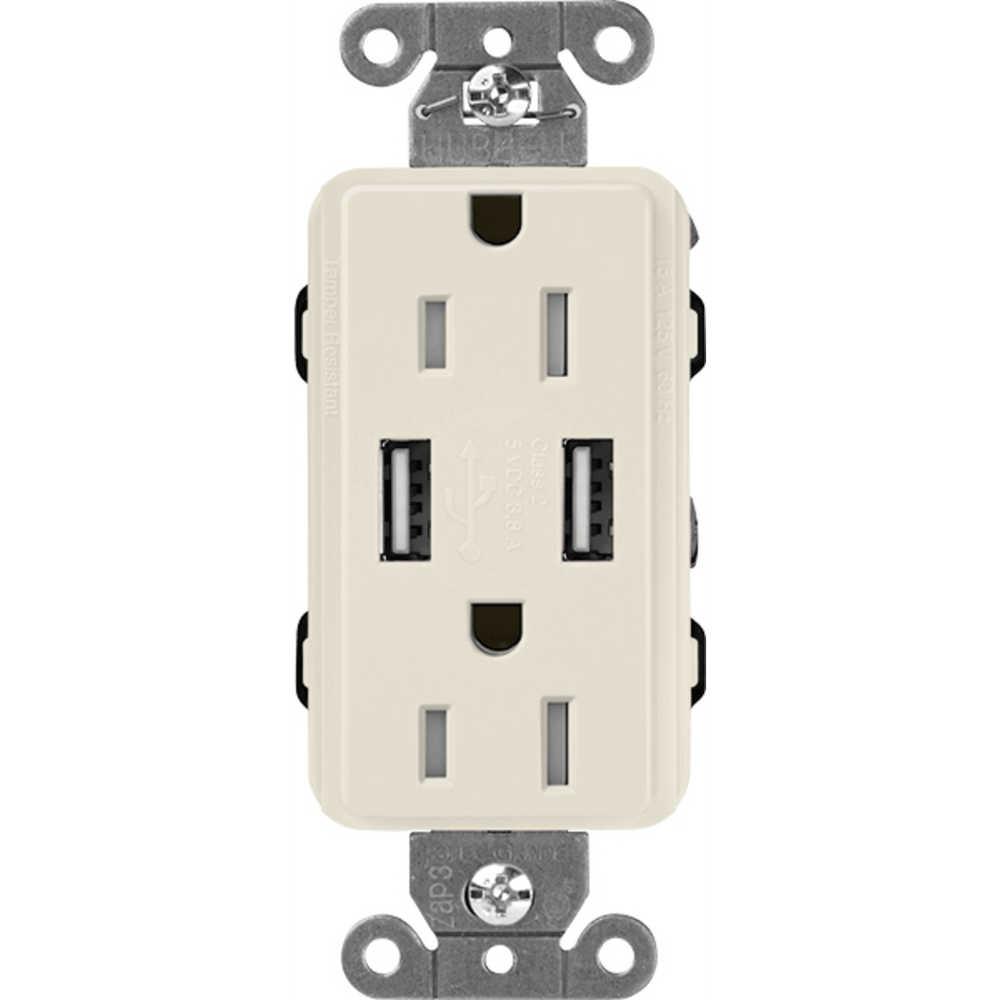 Receptáculo 15 A con puerto USB
