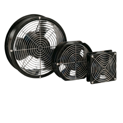 Ventilador Axial Compacto 6 Pulgadas / 115VAC / 240 CFM / Silencioso / Acero Negro / 50,000 Horas Operación