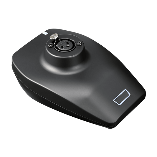 Transmisor de Micrófono de Mesa | System 20 PRO | Conector XLR-F para Micrófono Gooseneck | Batería de Ión-Litio | Pantalla OLED | USB Type-C | 10-20 Canales Simultáneos | AES128