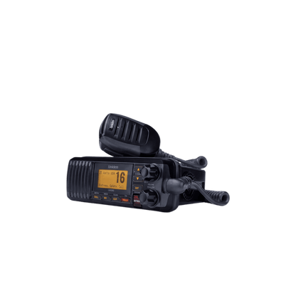 Radio Móvil Marino VHF / 25W / IPX4 / DSC Clase D con GPS / Pantalla LCD / Negro