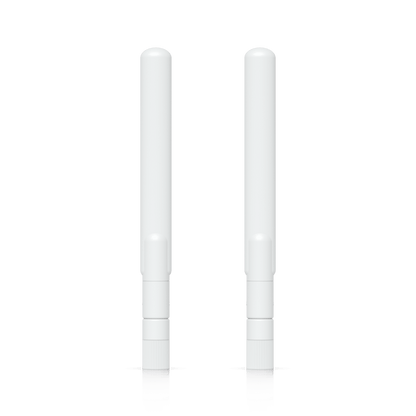 Par de Antenas Omnidireccionales Ideales para el UK-Ultra. Incluye dos Antenas de Doble Banda con 3 dBi en 2.4 GHz y 4 dBi en 5 GHz