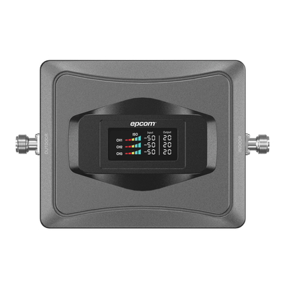 Amplificador de Señal Celular 4G / Mejora las llamadas convencionales y VoLTE / Soporta los datos de las tecnologías 2G, 3G y 4G de TELCEL, AT&T y MOVISTAR / Cubre hasta 1000 m2.