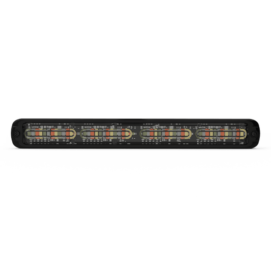 Luz auxiliar Giga Thin 11¨ Quadcolor Rojo/Azul/Ambar/Blanco 48 LED Con funcionalidad de director de tráfico