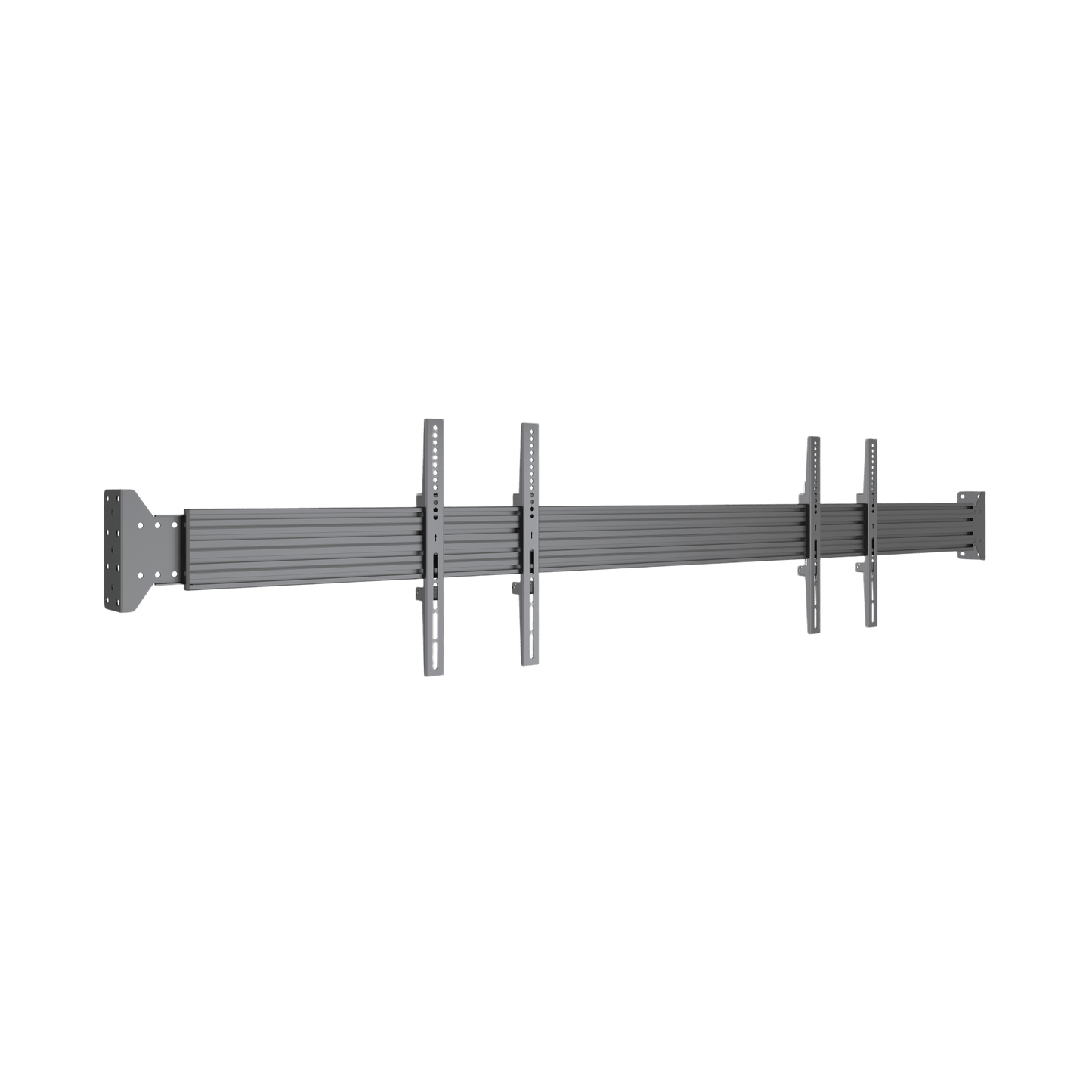 Sistema de Montaje en Pared / Rieles 2000 mm (78.7 in) / Estructura Modular / Soporte Ajustable / Incluye Herramientas y Tornillería Completa