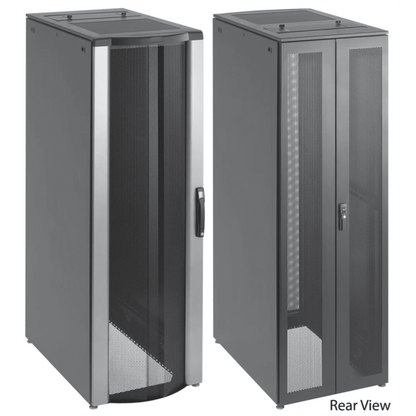 Gabinete de Telecomunicaciones de 45 UR ProLine FloTek, 606 mm de Ancho, 899 mm de Profundidad, Color Negro
