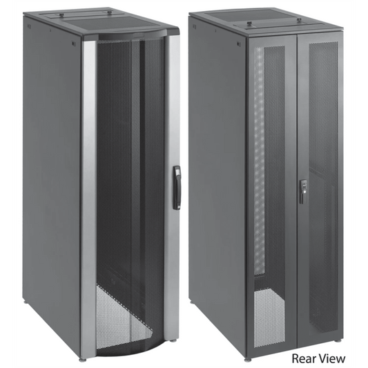 Gabinete de Telecomunicaciones de 45 UR ProLine FloTek, 606 mm de Ancho, 899 mm de Profundidad, Color Negro