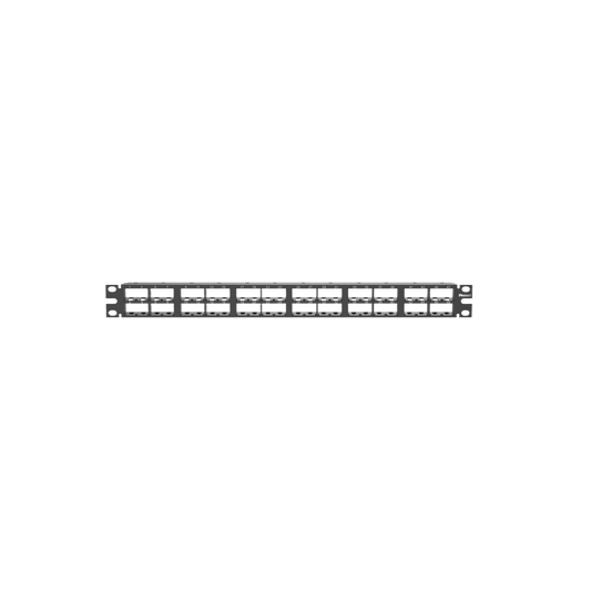 Panel de Parcheo Modular Mini-Com (Sin Conectores), Plano, Sin Blindaje, Alta Densidad, Números Pre-impresos, de 48 Puertos, 1 UR