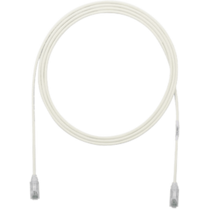 Cable de Parcheo TX6, UTP Cat6, Diámetro Reducido (28AWG), Color Blanco Mate, 2 ft.