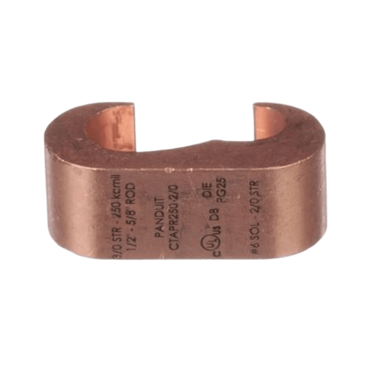 Conector de compresión a tierra de cobre Panduit CTAPR250-2/0-L, 1Pz