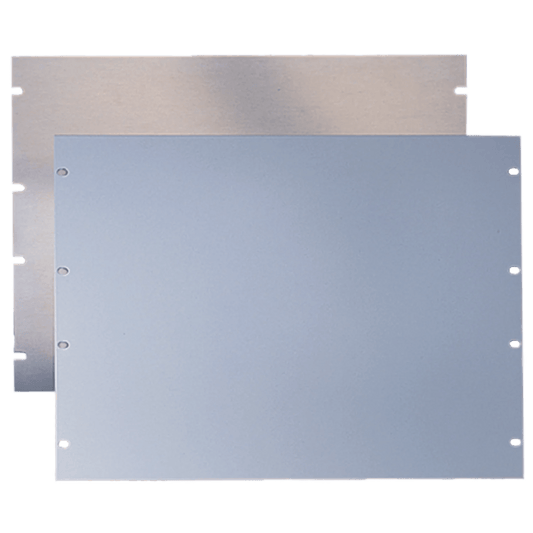 Tapa Ciega Para Rack Estándar de 19in, Plano, de Acero, 3 UR, Color Gris