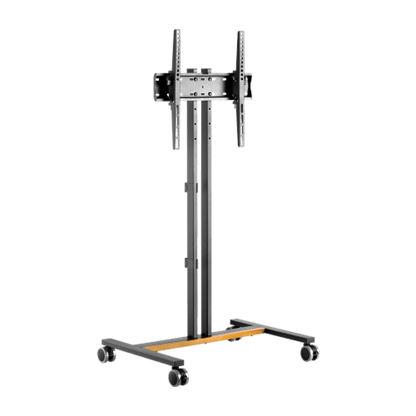 Soporte Móvil para Pantalla | Compatibilidad VESA 200x200 hasta  600x400 / Ruedas con Frenos / Ajuste de Altura y Ángulo / Soporte para TV de hasta 55 Pulgadas / Capacidad de Peso 35 kg