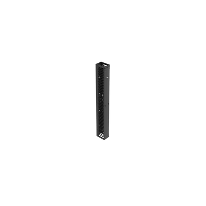 Organizador Vertical PatchRunner™, Sencillo (Solo Frontal), Para Rack Abierto de 45 Unidades, 8 in de Ancho, Color Negro