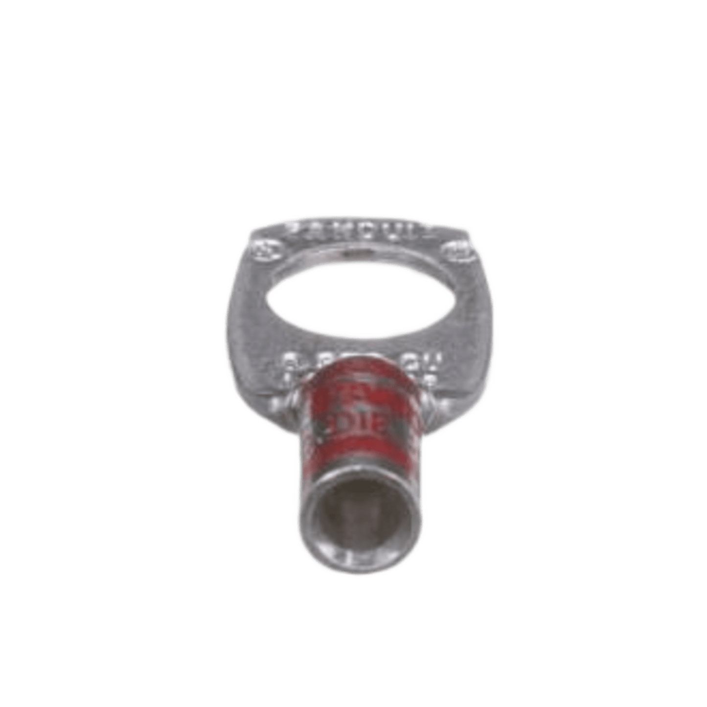 Zapata de compresión LCA8-38-L, para cal. 8 Awg, Barreno para tornillo prisionero de 3/8, 1 Pz