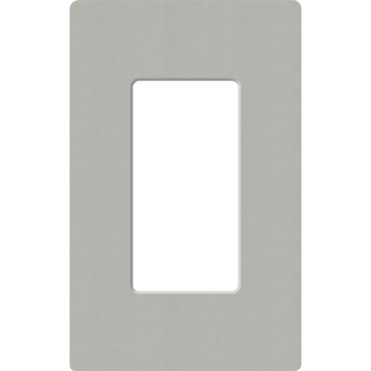 Placa de pared 1 espacio, para atenuador (dimmer), apagador ó control remoto inalámbrico LUTRON.