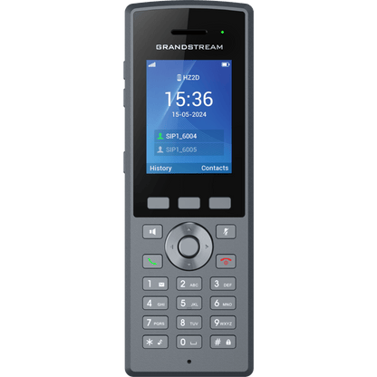 Teléfono Inalámbrico DECT HD Reforzado DP735 / 20 Cuentas SIP / Pantalla TFT LCD 2.4 Pulgadas / Alcance 400 m Exteriores / IP67 / Audio Full HD / Batería 2000 mAh / Compatible con Estaciones Base DP750, DP752, DP755