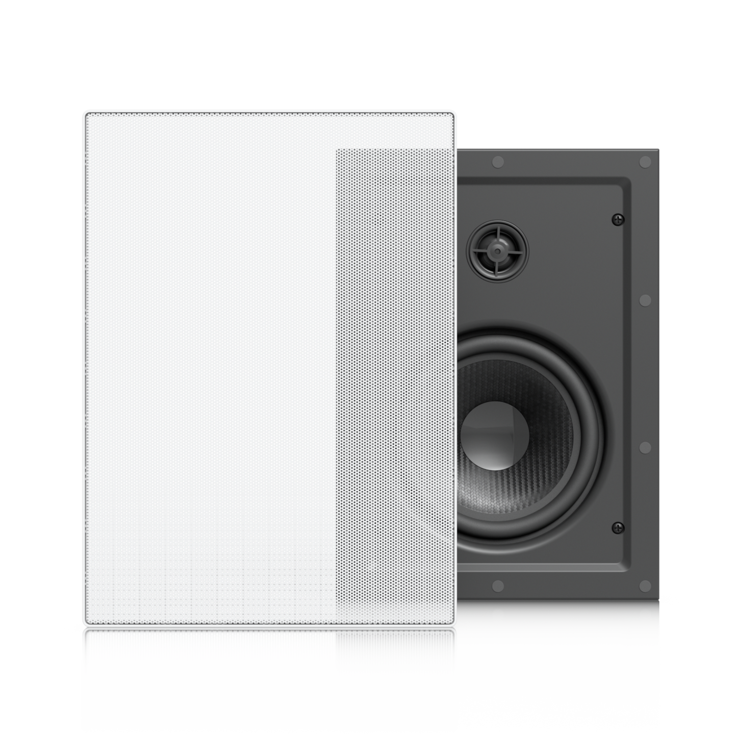UniFi In-Wall Speaker Altavoz Empotrable de Pared / Woofer 6.5" 130W / Tweeter 1" Pivote ±15° / 8 Ohms / Cobertura Simétrica Axial de 90° / NDAA Compliant