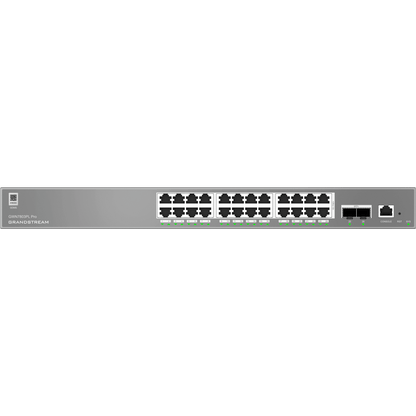 Switch de Red Empresarial L2++ / Serie GWN7800 Pro / 24 Puertos Gigabit PoE 250W / 2 Puertos SFP+ / Gestión Cloud GDMS / VLAN 4K / QoS Avanzado / Seguridad Integral