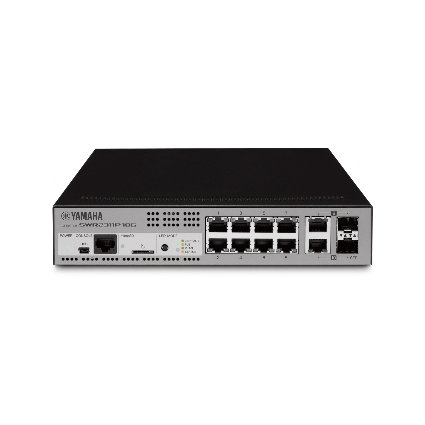 SWITCH DE RED L2 INTELIGENTE CON 10 PUERTOS POE AT 30W P/ DANTE