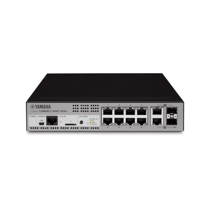 SWITCH DE RED L2 INTELIGENTE CON 10 PUERTOS POE AT 30W P/ DANTE