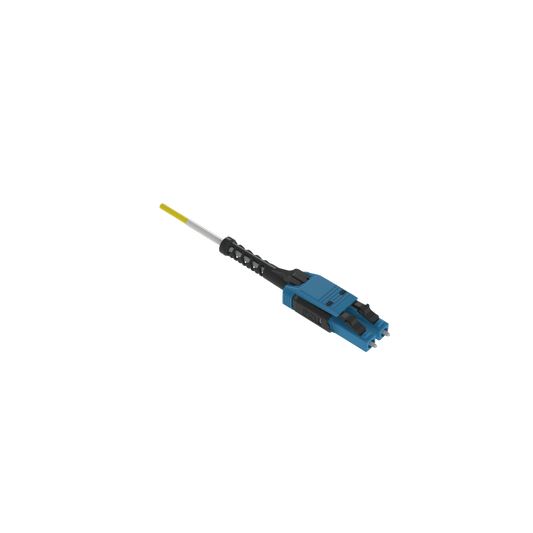 Jumper de Fibra Óptica Monomodo 9/125 OS1/OS2, LC-LC Uniboot Duplex, LSZH, Color Amarillo, 3 Metros