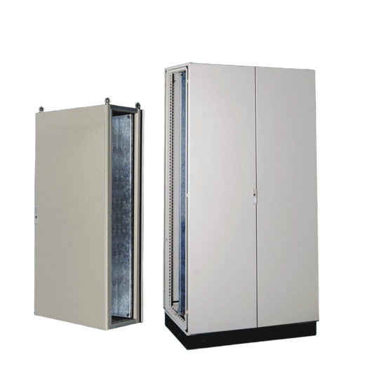 Gabinete de Acero IP55  (1200 x 2000 x 600 mm) con Placa Trasera Interior Metálica y Puerta Doble