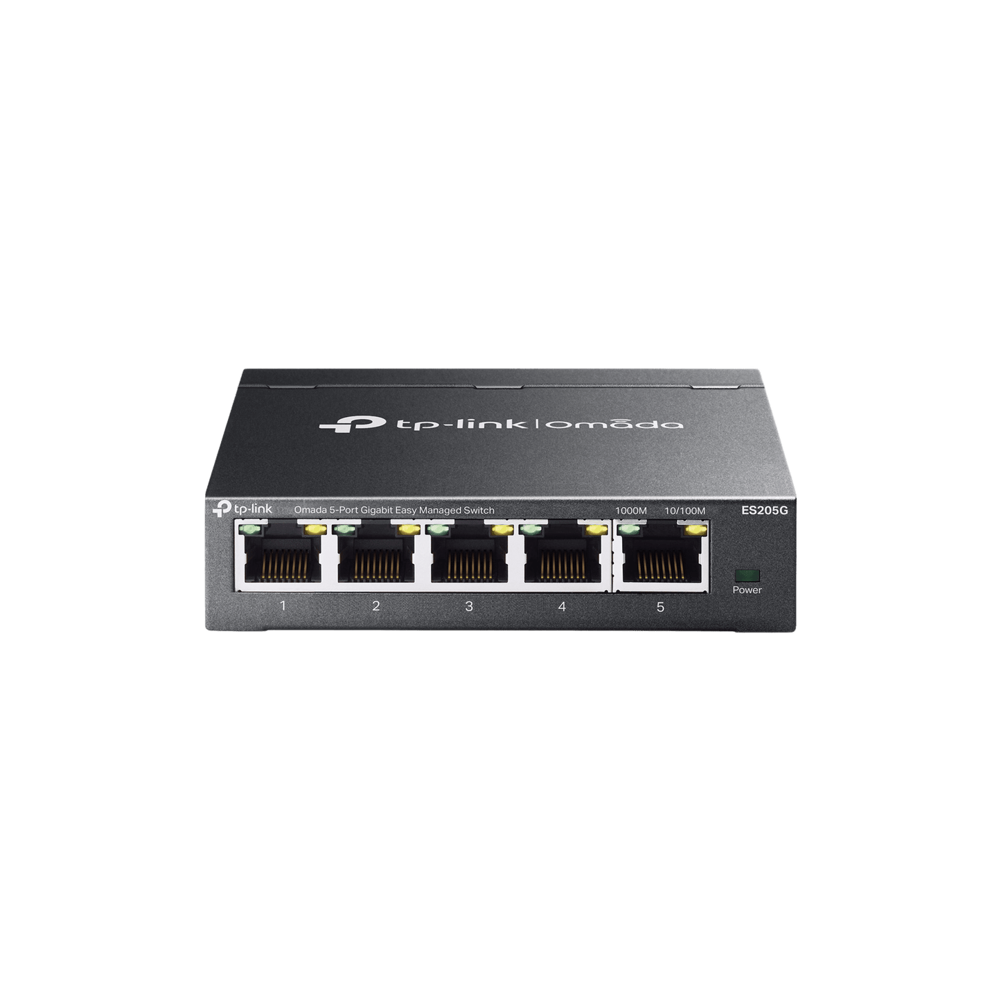 Switch Gestionado Omada SDN / 5 Puertos Gigabit RJ45 / 10 Gbps Capacidad Switching / 7.4 Mpps Forwarding Rate / Gestión Cloud Centralizada / VLAN 802.1Q / QoS 8 Colas Prioridad / Metal Fanless