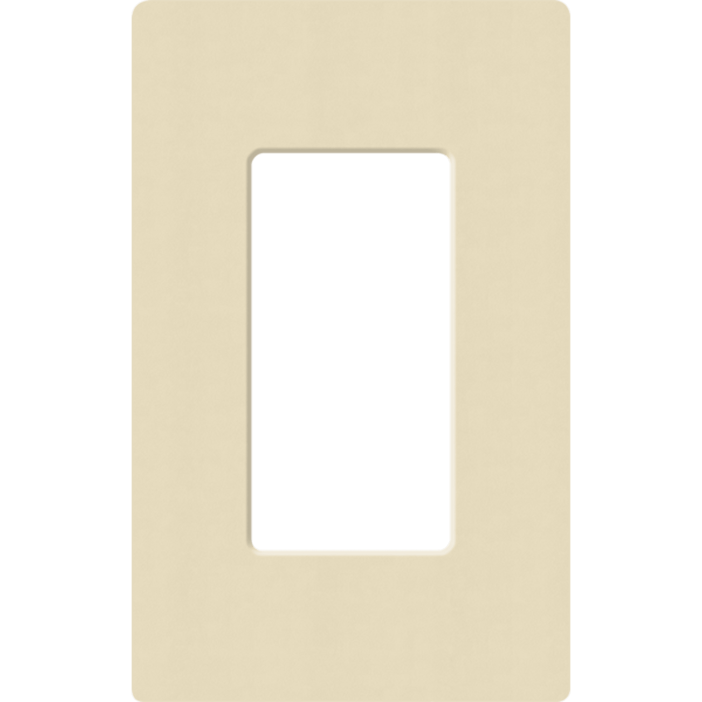Placa de pared 1 espacio, para atenuador (dimmer), apagador ó control remoto inalámbrico LUTRON.