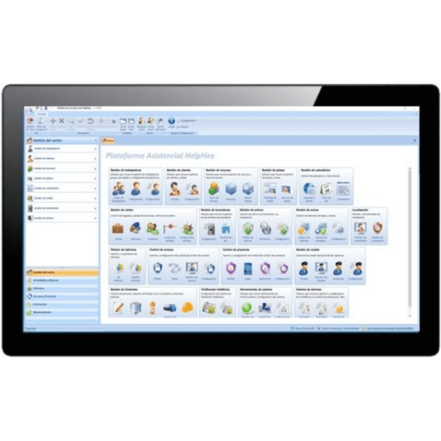 Pantalla Táctil NX0420/V2 21.5" / Windows 10 / Protección IP65 / 4 USB / HDMI / VGA / RS-232 / Wi-Fi / Helpnex Preinstalado / Montaje Panel y VESA