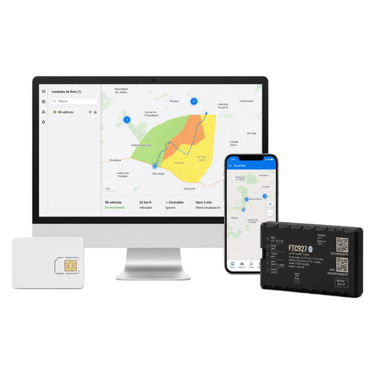 KIT DE Rastreador GPS Vehicular 4G LTE Cat 1/Precisión GNSS Mejorada/Anualidad de SIM600MB1Y/Anualidad de EPCOMGPSCODE