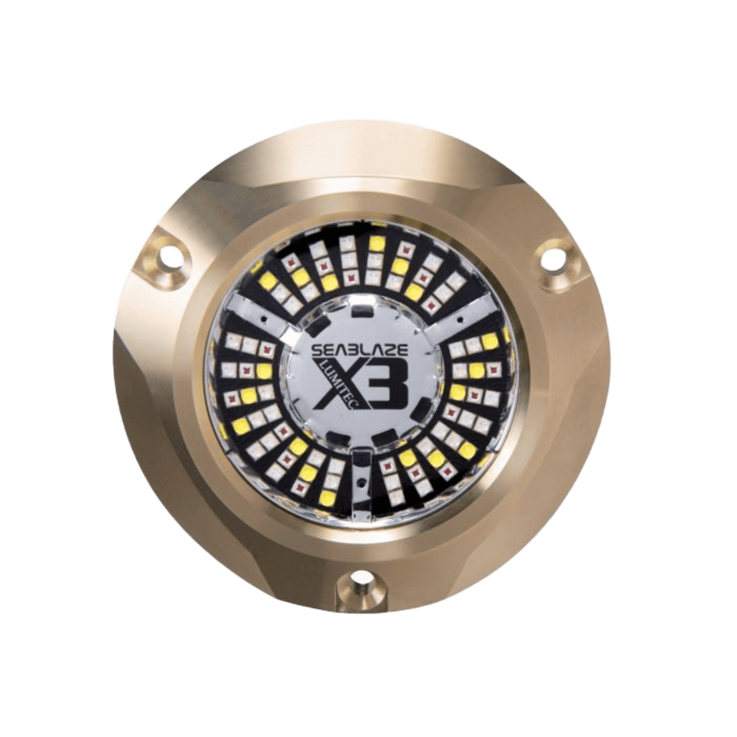 Luz Submarina LED SeaBlaze X3 / RGBW Spectrum / 8000 Lúmenes / IP68 / 10-30 vDC / 65W / Bronce / PLI / TTP / CE