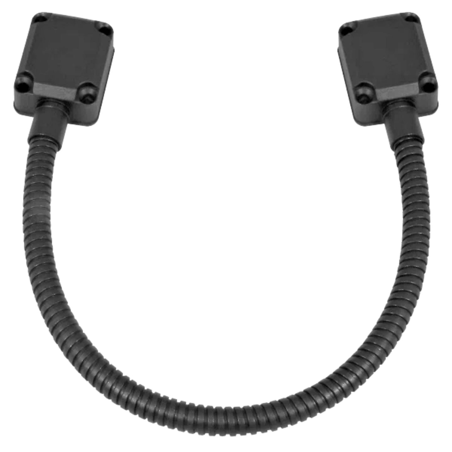 Loop Pasacable En Color Negro para Puertas  / Acero Inoxidable / Ideal para Control de Acceso / Diseño Elegante  / Tapas de Aluminio