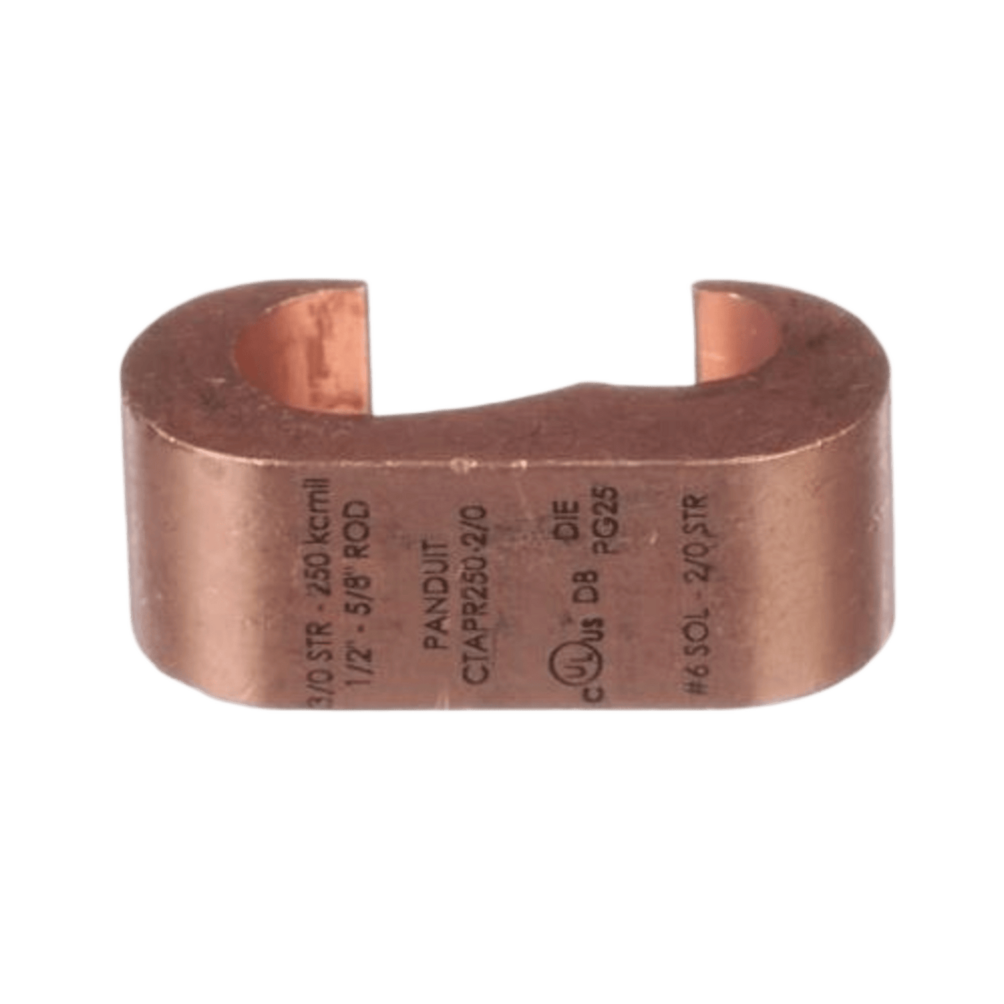 Conector de compresión a tierra de cobre Panduit CTAPR2/0-2/0-L, 1Pz