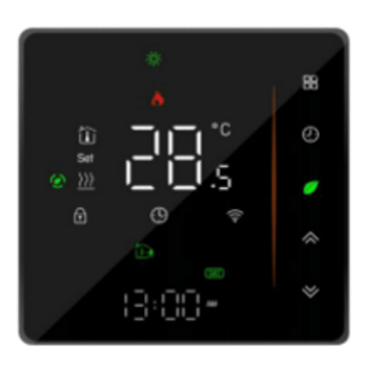 Termostato con tecnología inalámbrica ZigBee 4PIPE V Fancoil / 110 - 120VCA