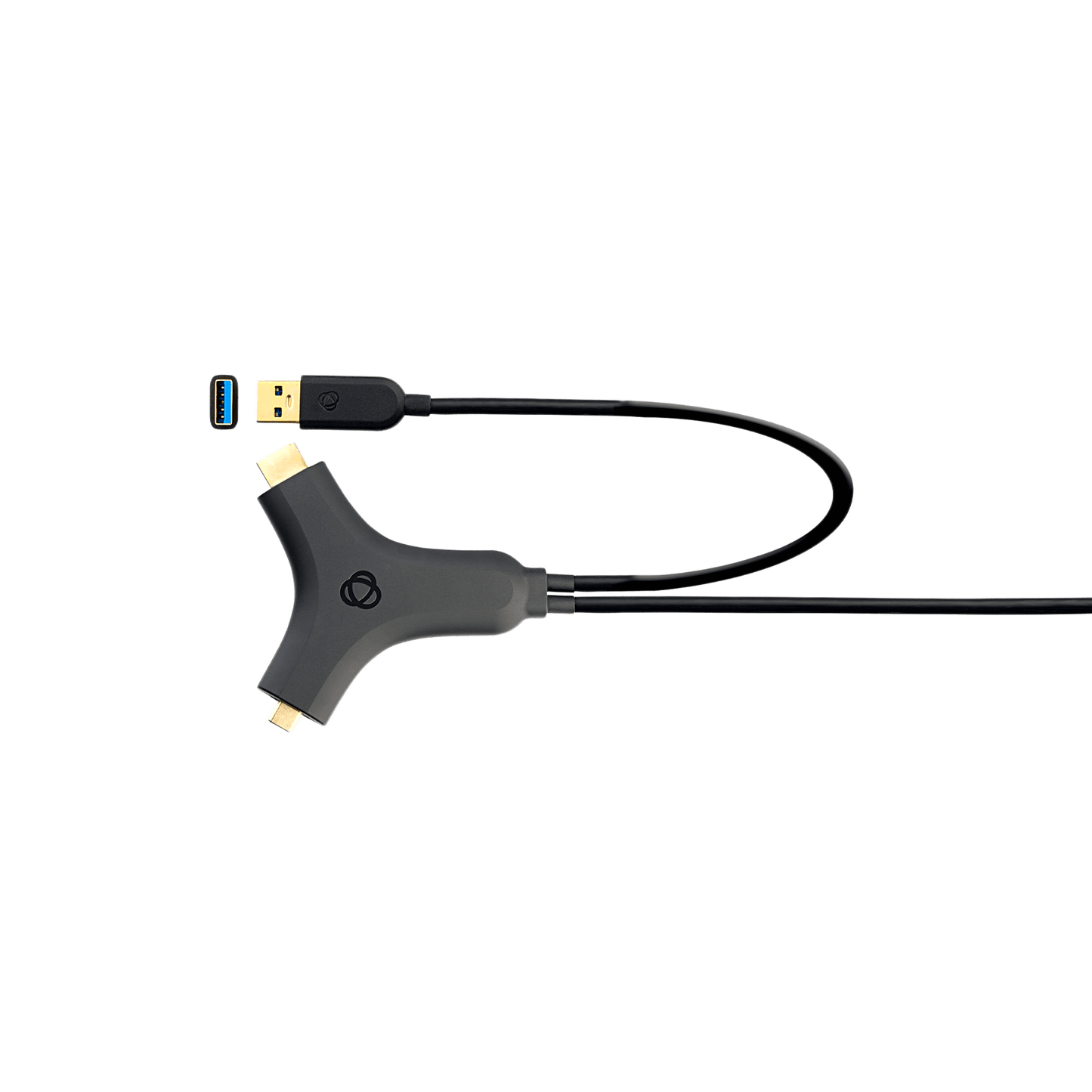 Adaptador Activo Multi-Formato | HDMI + USB 3.2 a USB-C | 4K@30Hz 4:4:4 | 60W PD | Carcasa ABS | Cable 2.7 m (8.85 ft)